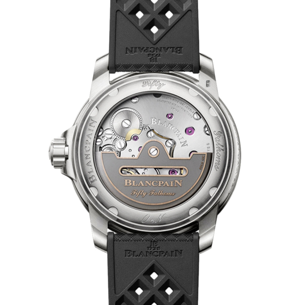 Fifty Fathoms Automatique Titanium 42.3mm - Black on Tropic Rubber Strap