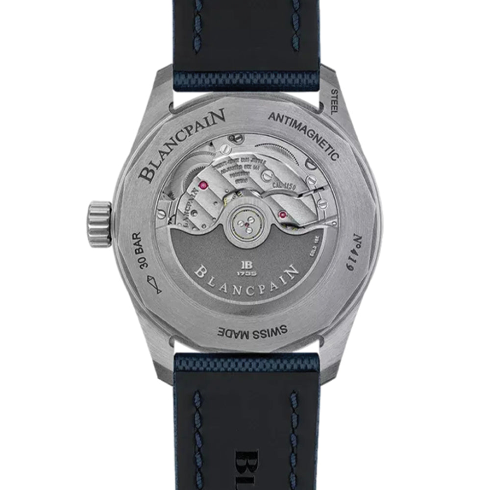 Fifty Fathoms Bathyscaphe Steel 38mm - Blue on One Piece Nylon Strap
