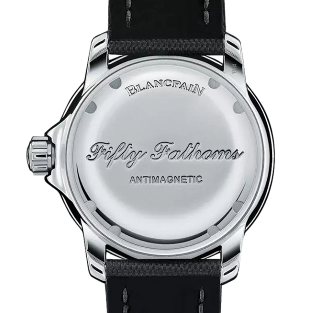 Fifty Fathoms Automatique Steel 45mm - Black on Sail-canvas Strap