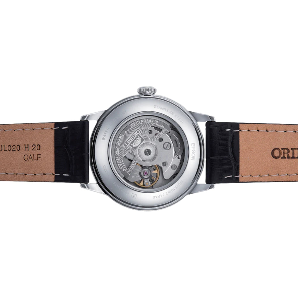 Bambino 38mm - White on Leather Strap