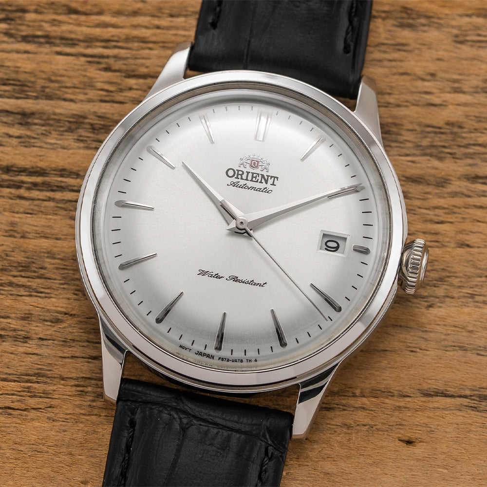 Bambino 38mm - White on Leather Strap