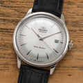 Bambino 38mm - White on Leather Strap