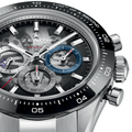 Chronomaster Sport Skeleton 41mm - Grey, Black Bezel on Bracelet and Additional Rubber Strap