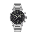 Senator Chronograph Navigator 41mm - Black Lacquer on Bracelet