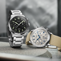 Senator Chronograph 41mm - Galvanic Silver on Fabric Strap