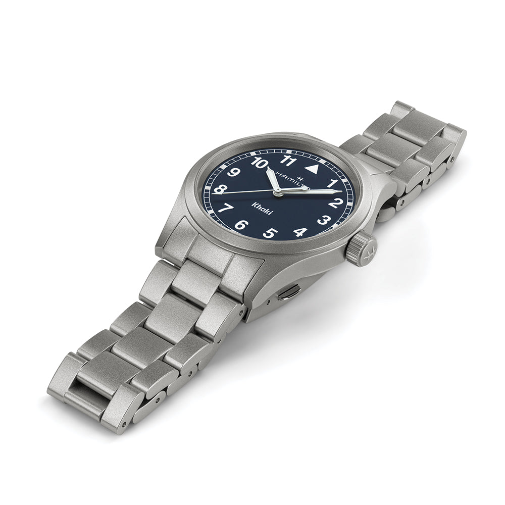 Khaki Field Quartz 38mm - Blue on Bracelet