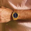 Sport Luxury Gold-Tone 40mm - Blue on Bracelet