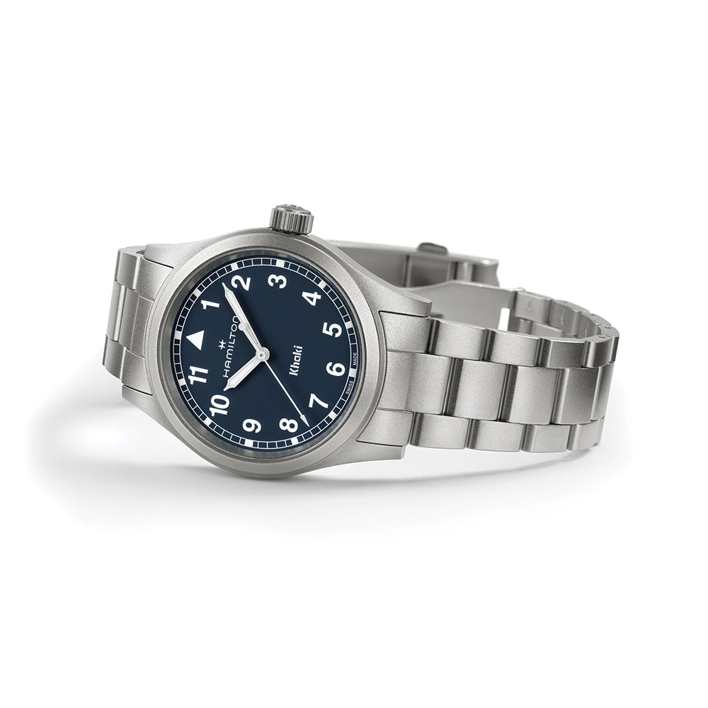 Khaki Field Quartz 38mm - Blue on Bracelet