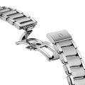 De Ville Ladymatic 34mm - White, Mother-of-Pearl w/ Diamonds on Bracelet