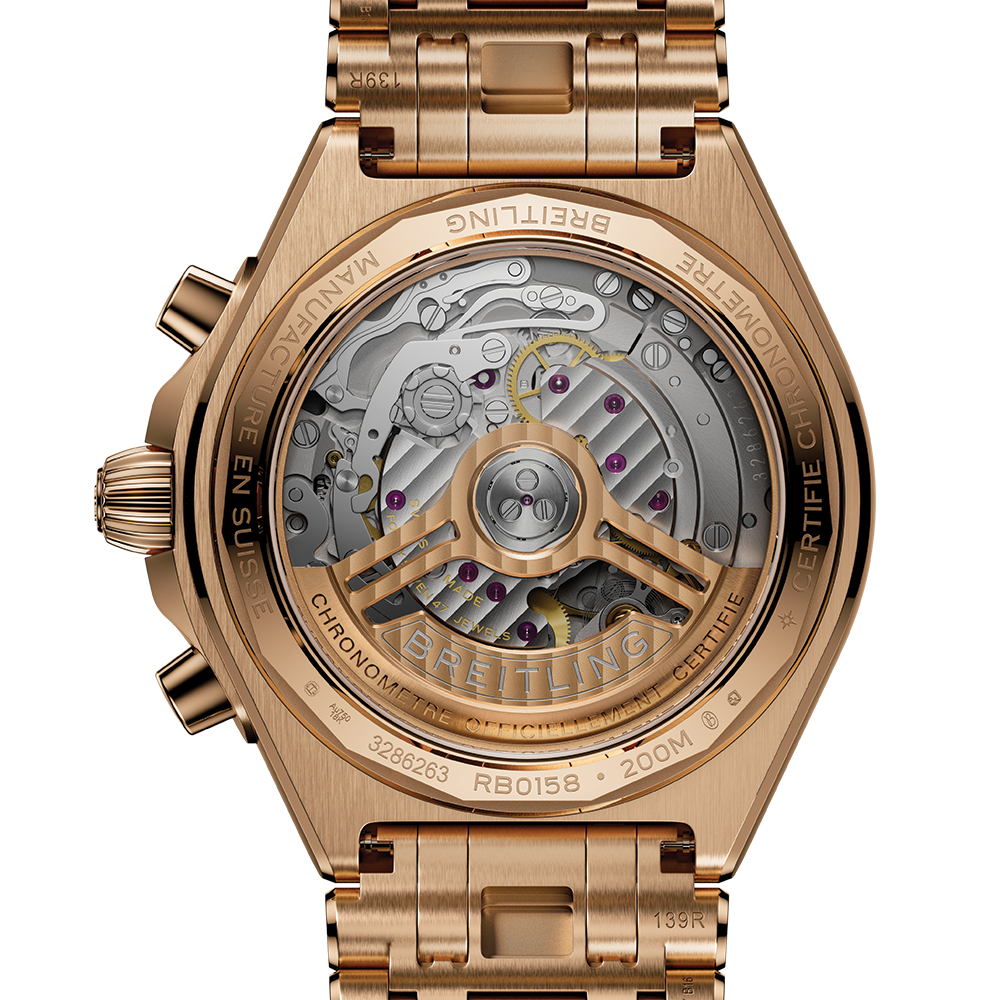 Chronomat B01 Automatic Panda Dial 18K Red Gold 42mm - “Chocolat