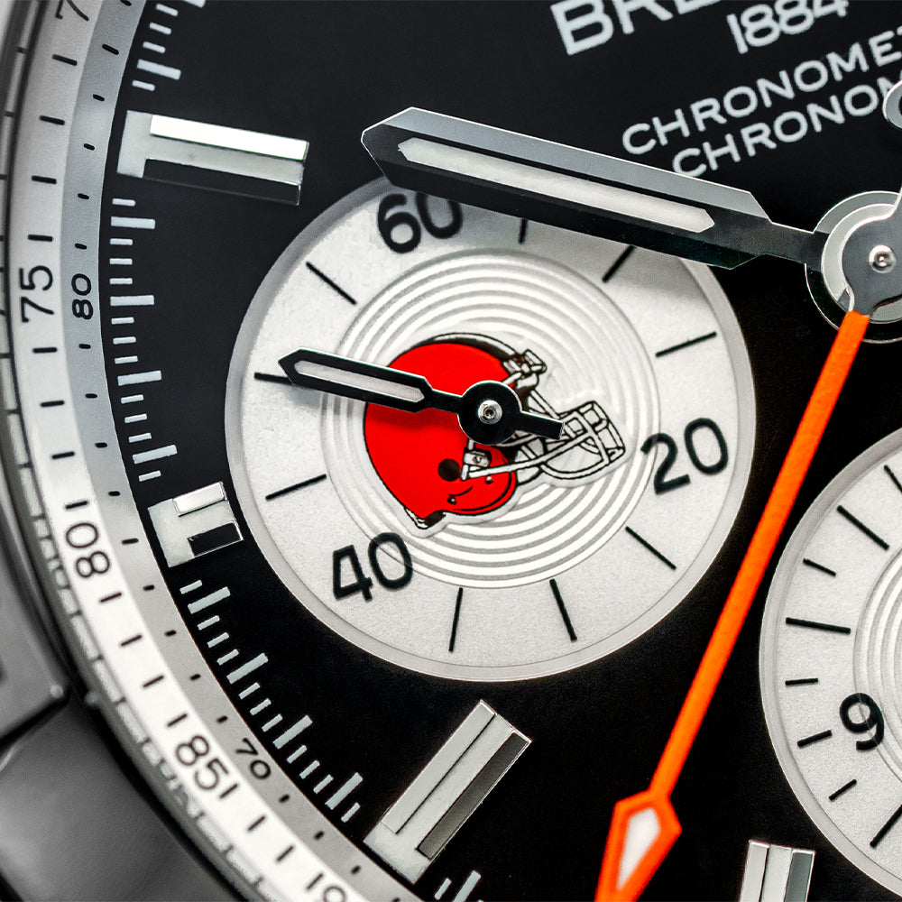 Chronomat B01 NFL Cleveland Browns Limited Edition 42mm - Brown on Rubber Strap