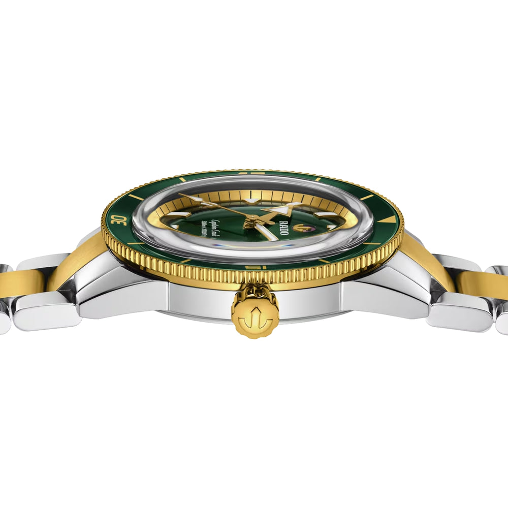 Captain Cook Automatic Two-Tone 42mm - Green on Bracelet