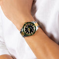 Captain Cook Automatic Two-Tone 42mm - Green on Bracelet
