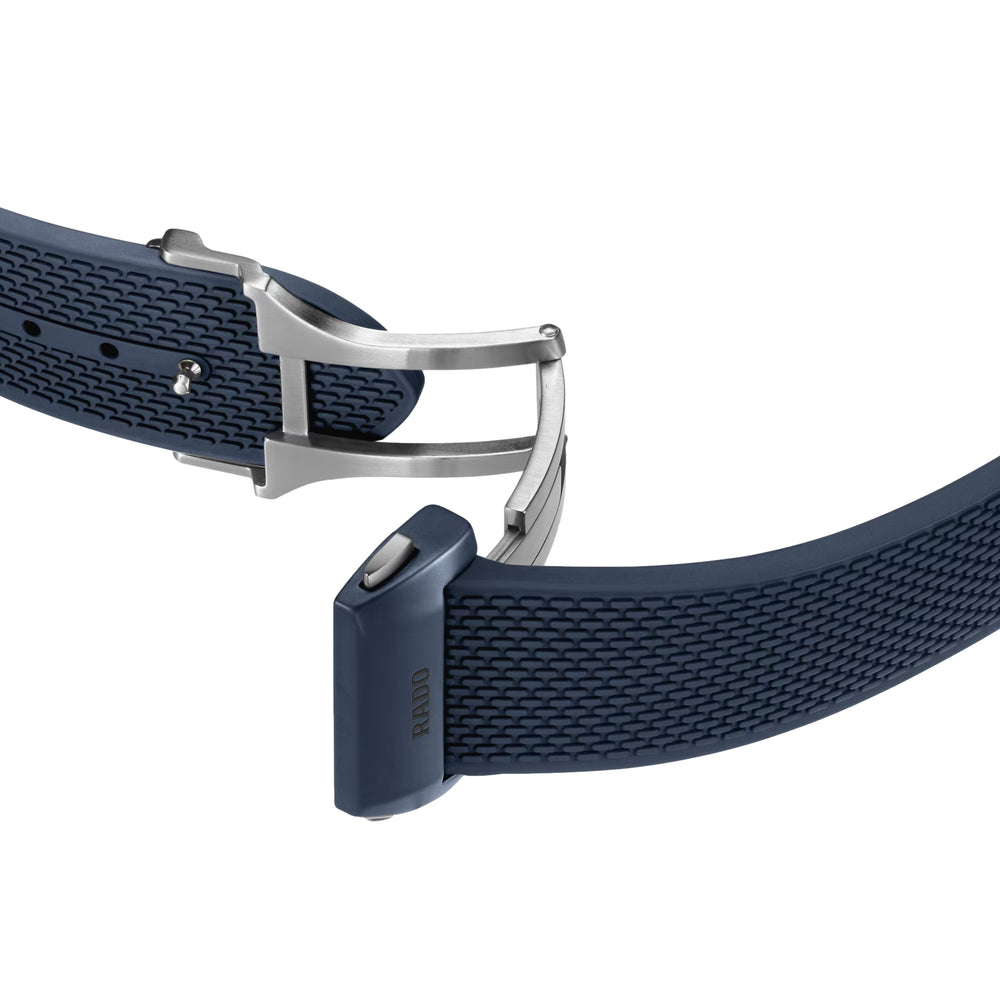 Captain Cook Automatic High Tech Ceramic 43mm - Blue Skeleton on Rubber Strap