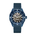 Captain Cook Automatic High Tech Ceramic 43mm - Blue Skeleton on Rubber Strap