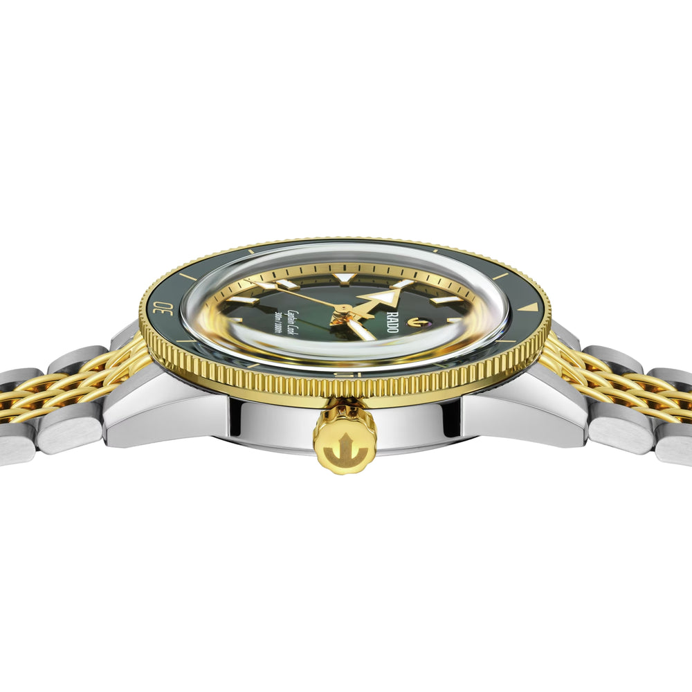 Captain Cook Automatic Bi-Color Yellow Gold and Steel 39mm - Green on Bracelet