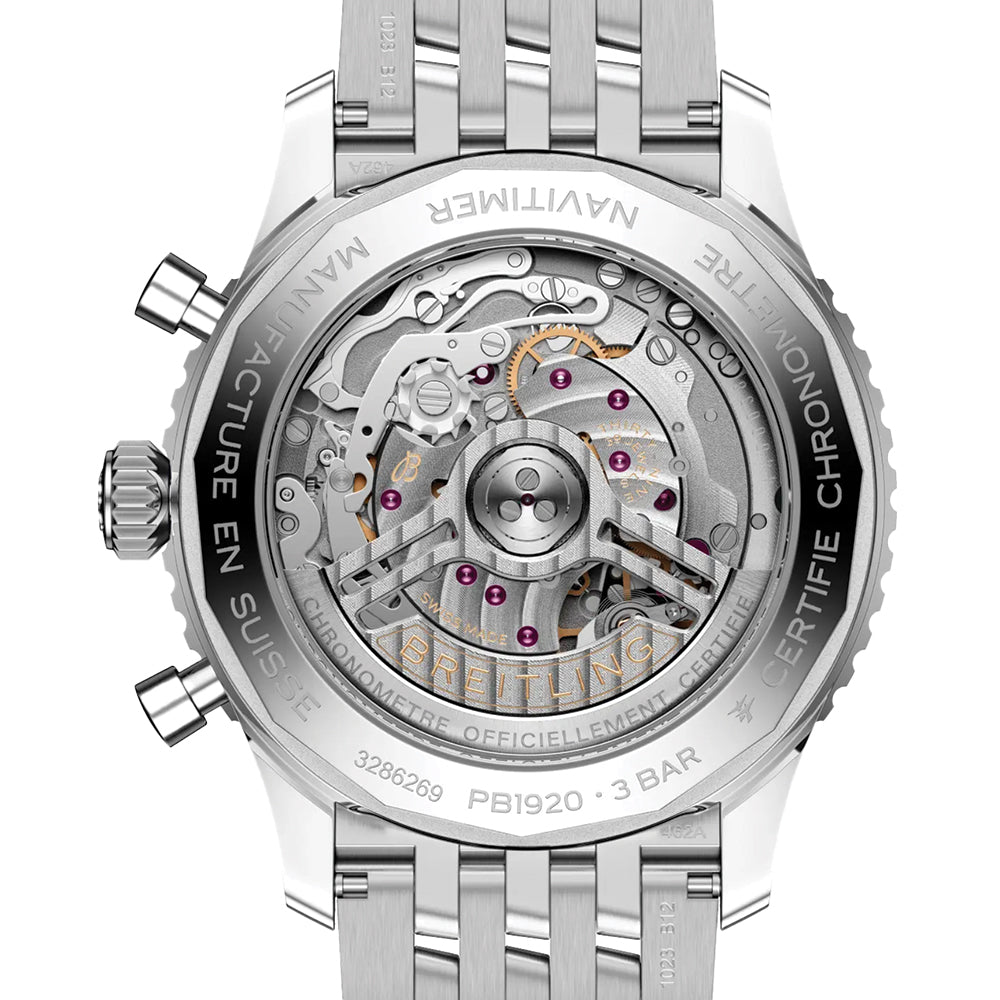 Navitimer B19 Chronograph Perpetual Calendar 43mm - Blue on Bracelet