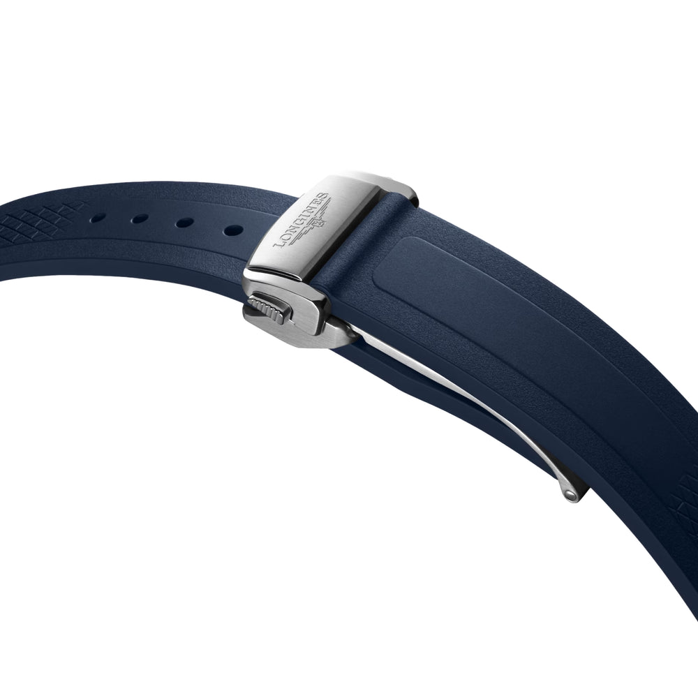 Conquest 38mm - Blue on Rubber Strap