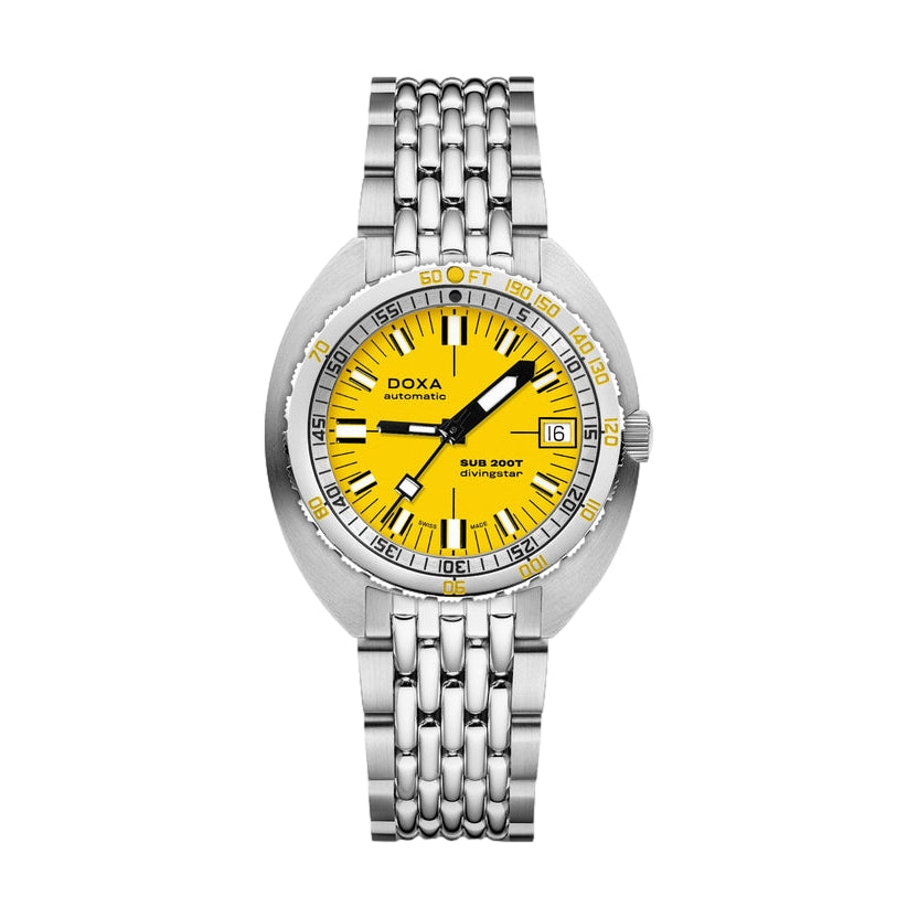 SUB 200T Divingstar 39mm -  Iconic Yellow on Bracelet