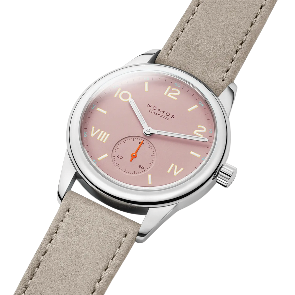 Club Campus Steel Back 36mm - Rose on Leather Strap