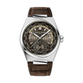 Highlife Worldtimer Manufacture 41mm - Brown on Leather Strap