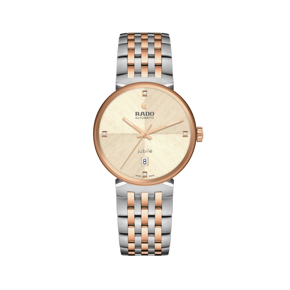Florence Automatic Bi-Color Rose Gold and Steel 39mm - Champagne on Bracelet