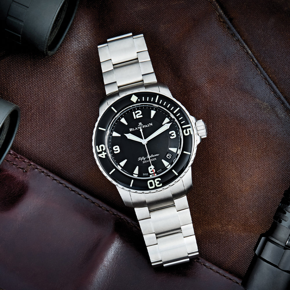 Fifty Fathoms Automatique Steel 45mm - Black on Bracelet