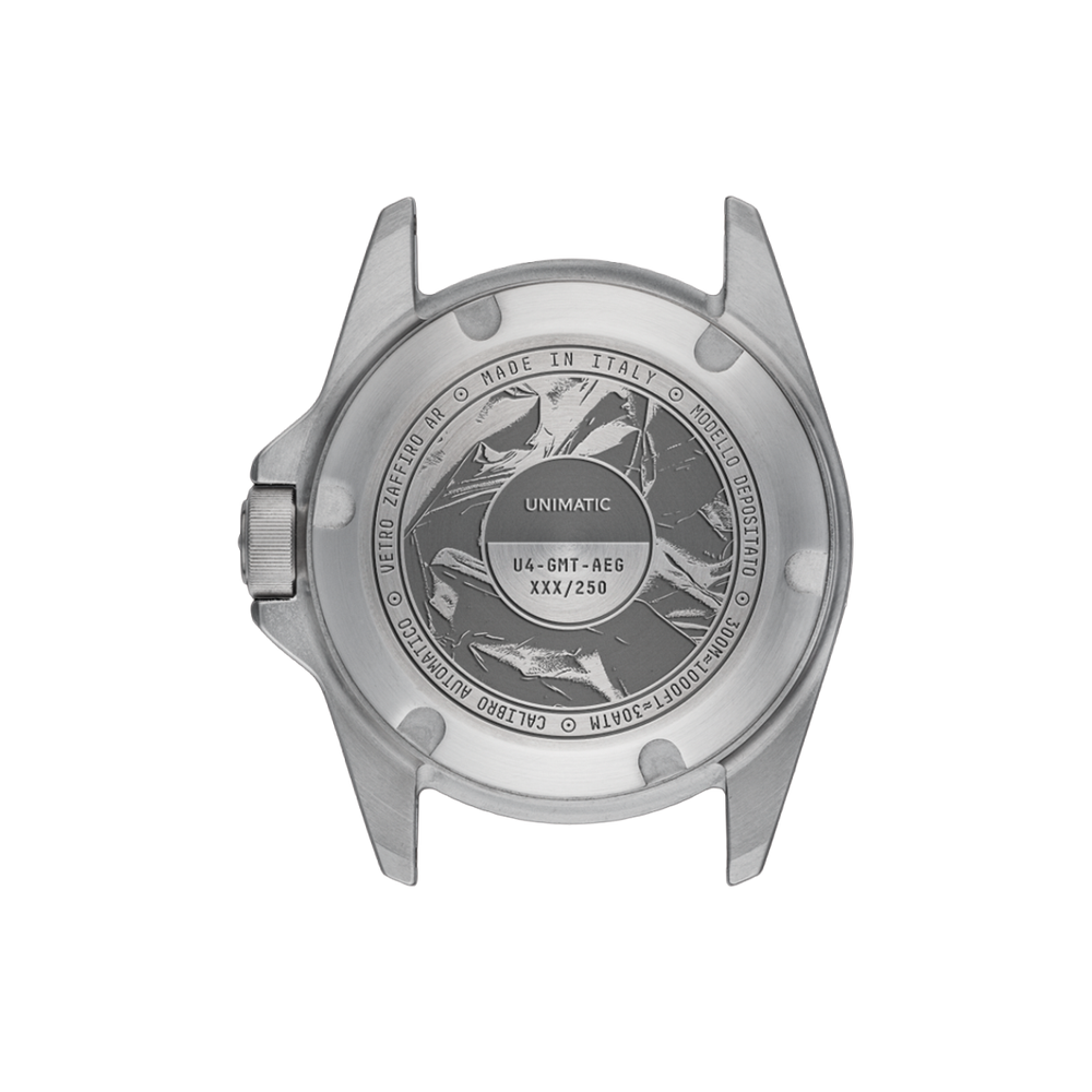 Modello Quattro U4-GMT-AEB Limited Edition 40mm - Black on Fabric Strap w/ Additional Fabric Strap