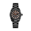 Essence Ceramica Skeleton COSC 41mm - Black and Gold-Tone on Bracelet