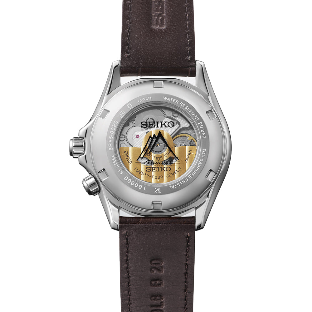 SPB507 Prospex Land Mechanical 39.5mm - Green on Leather Strap