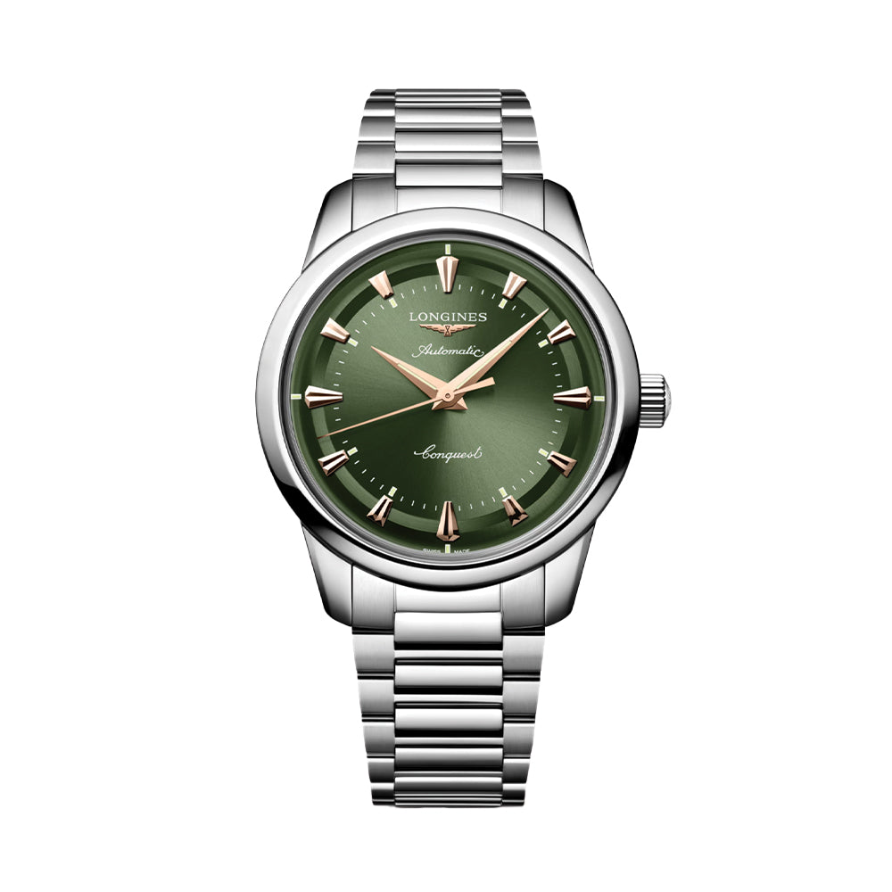 Conquest Heritage 40mm - Green on Bracelet