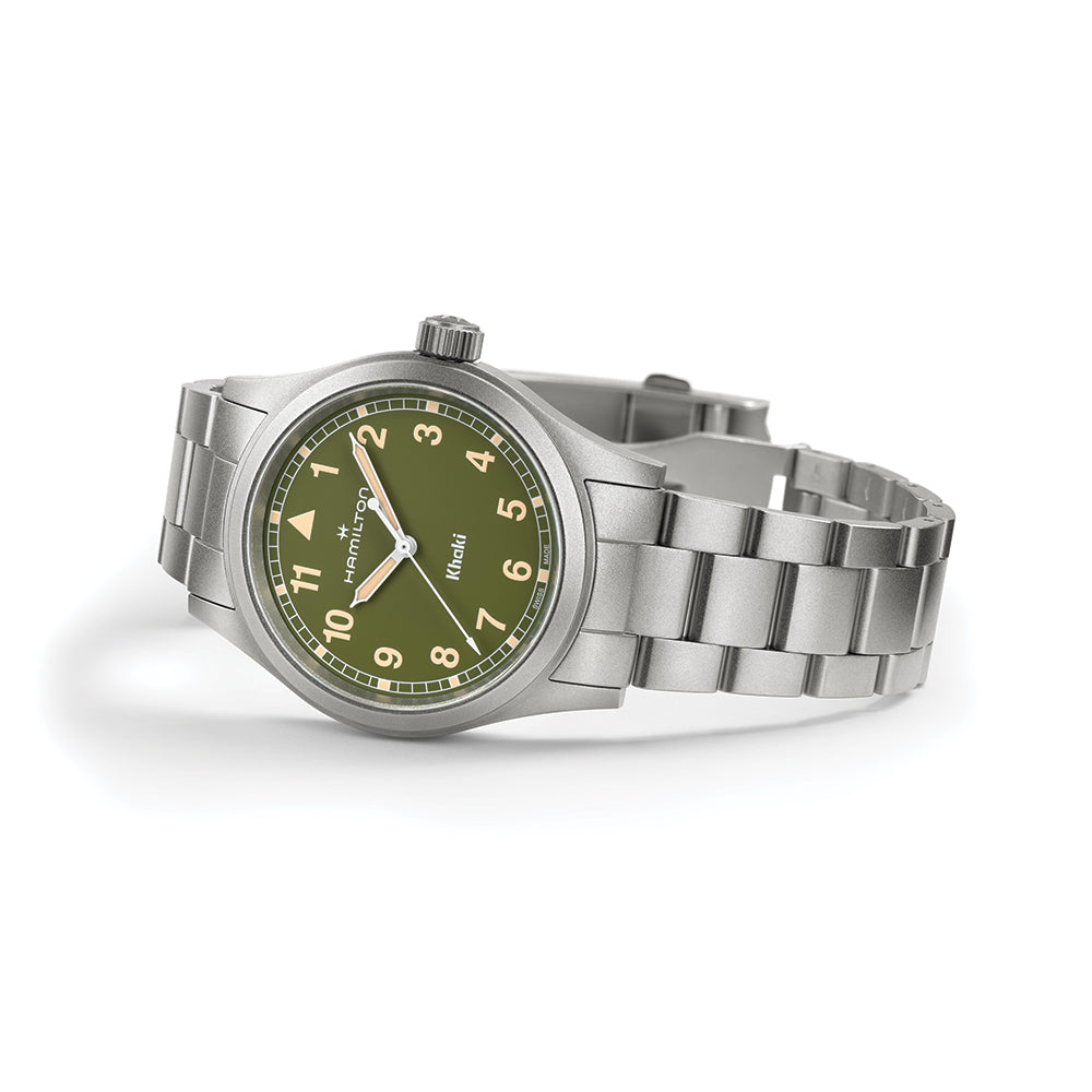 Khaki Field Quartz 38mm - Green on Bracelet