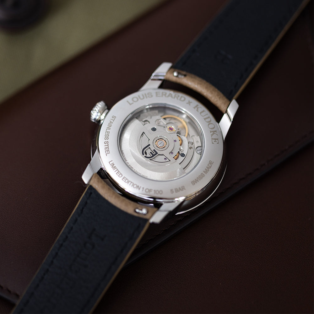 Louis Erard x KUDOKE Le Régulateur 42mm - Forest Green