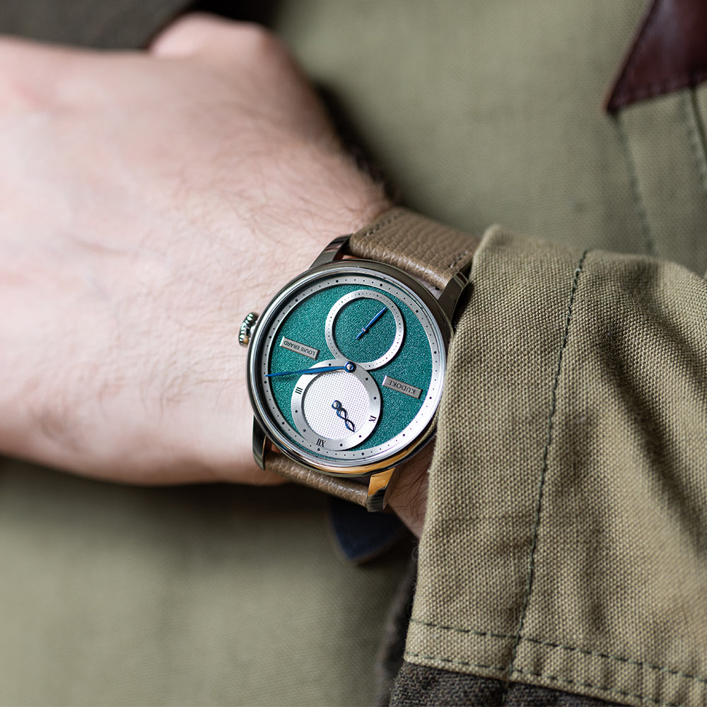 Louis Erard x KUDOKE Le Régulateur 42mm - Forest Green