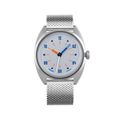 Modul E Quartz 35mm - Brushed Rhodium on Bracelet