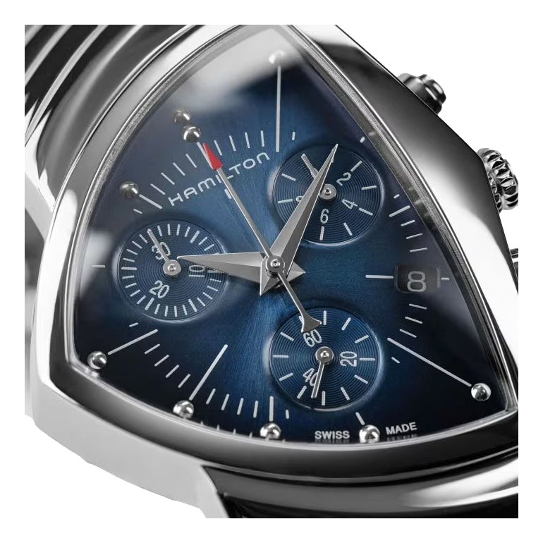 Ventura Classic Chronograph Quartz Blue Dial on Bracelet