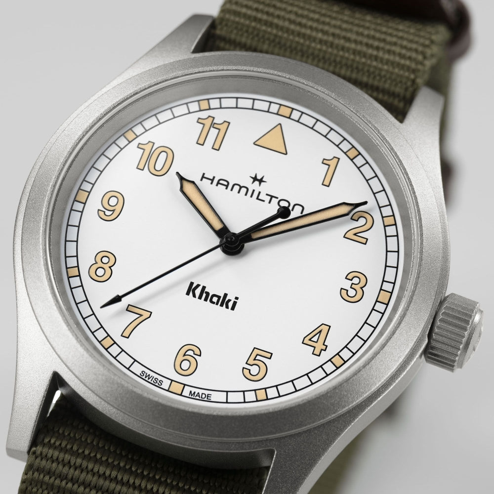 Khaki Field Quartz White Dial, 38mm