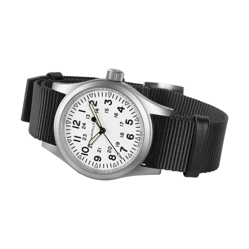 Khaki Field Mechanical 38mm White