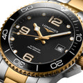 HydroConquest Ceramic Bezel Two-Tone 41mm - Black on Bracelet