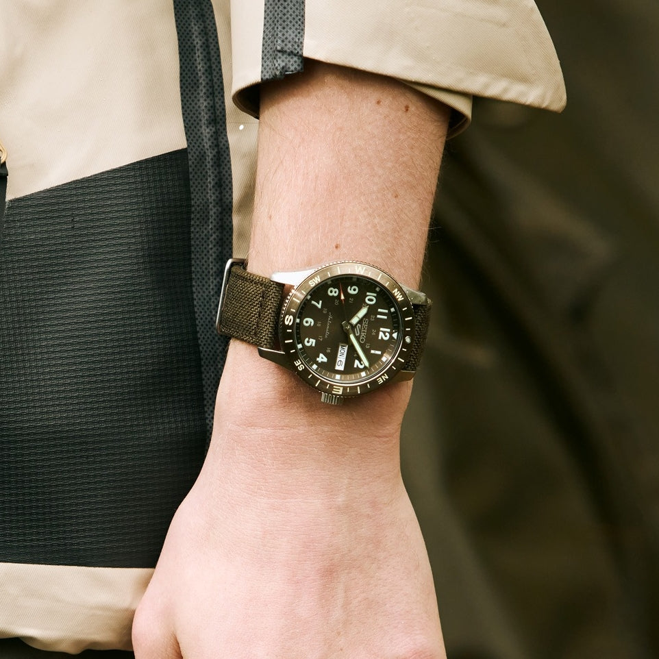 HDB009 5 Sports Field Series 41mm - Brown on Fabric Strap