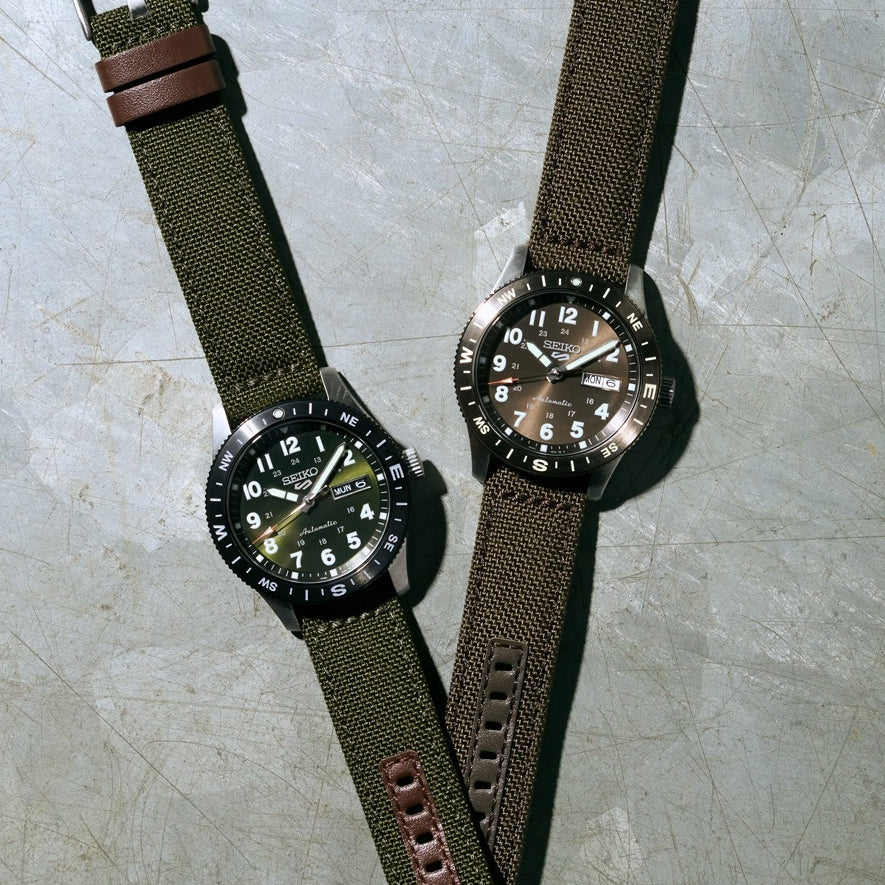 HDB008 5 Sports Field Series 41mm - Green on Fabric Strap