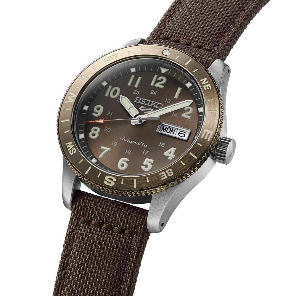 HDB009 5 Sports Field Series 41mm - Brown on Fabric Strap