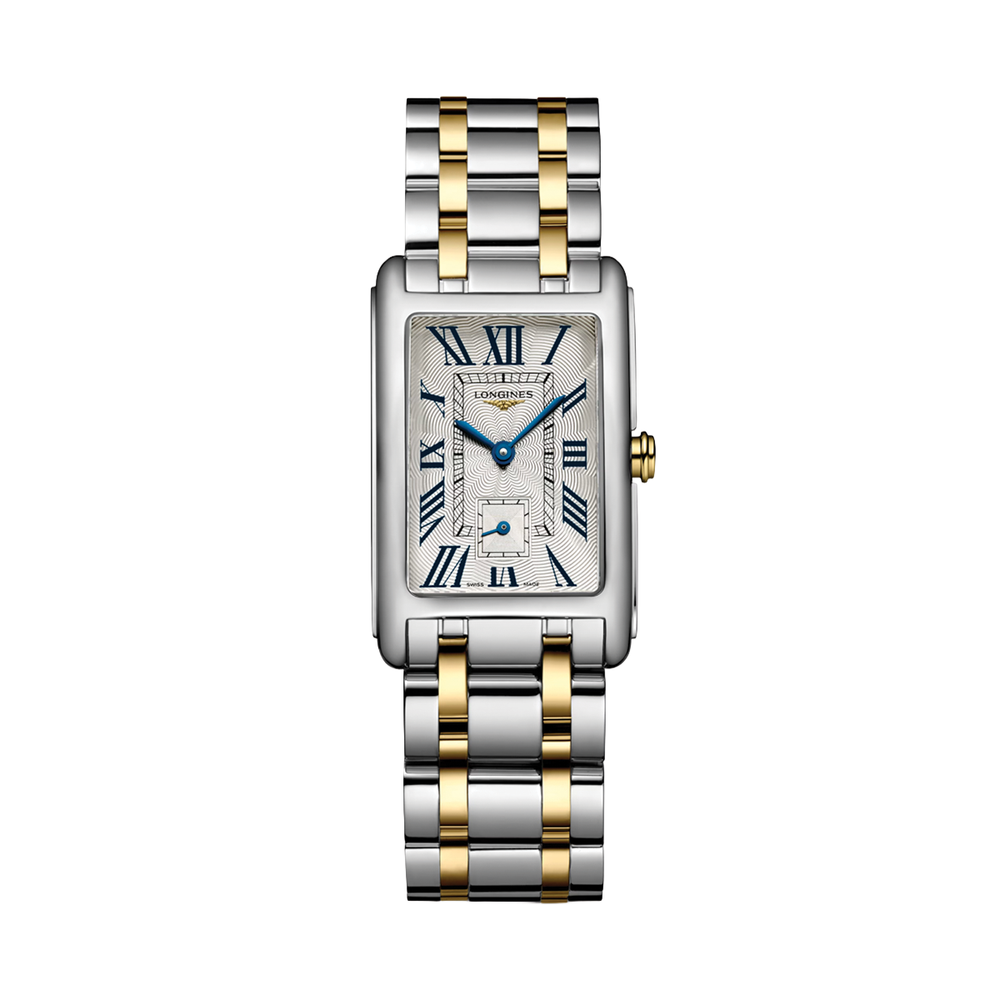 Longines DolceVita Quartz Stainless Steel with 18 Karat Yellow Gold Crown Silver 