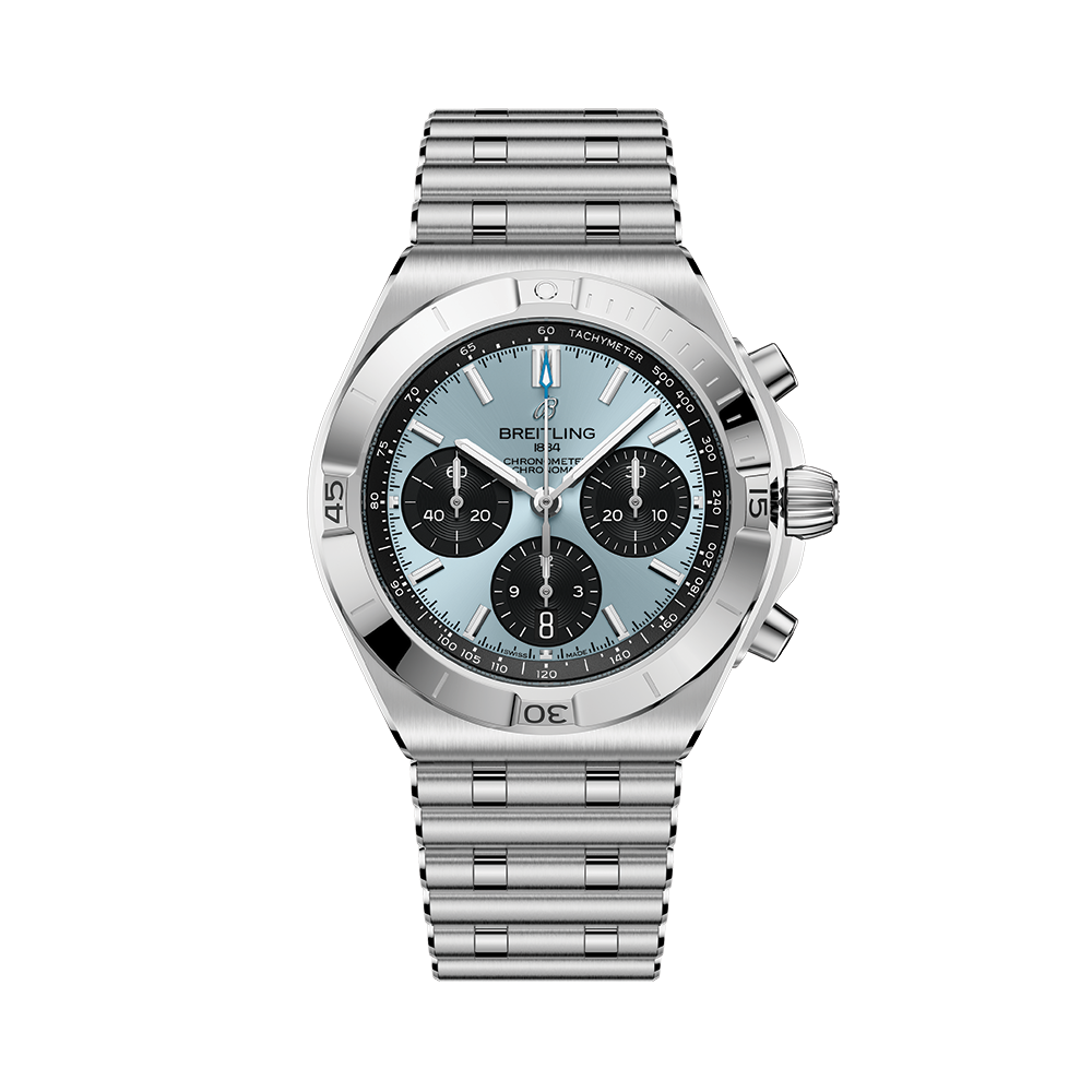 Chronomat B01 Automatic Panda Dial 42mm - Light Blue on Bracelet