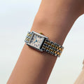 Mini DolceVita Quartz Yellow Gold Two-Tone 29mm - Silver 
