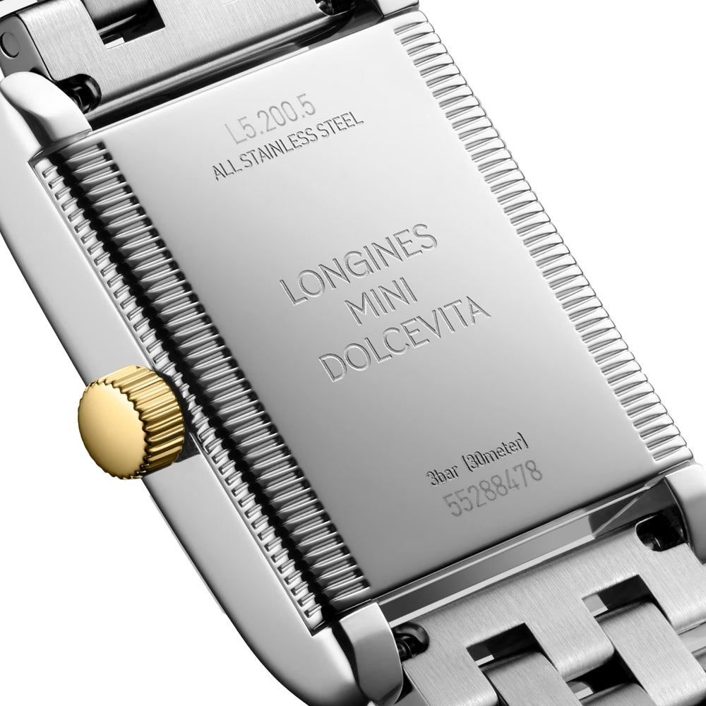 Mini DolceVita Quartz Yellow Gold Two-Tone 29mm - Silver 