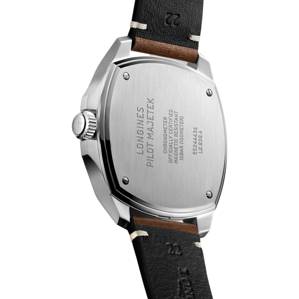 Pilot Majetek 43mm - Black on Leather Strap