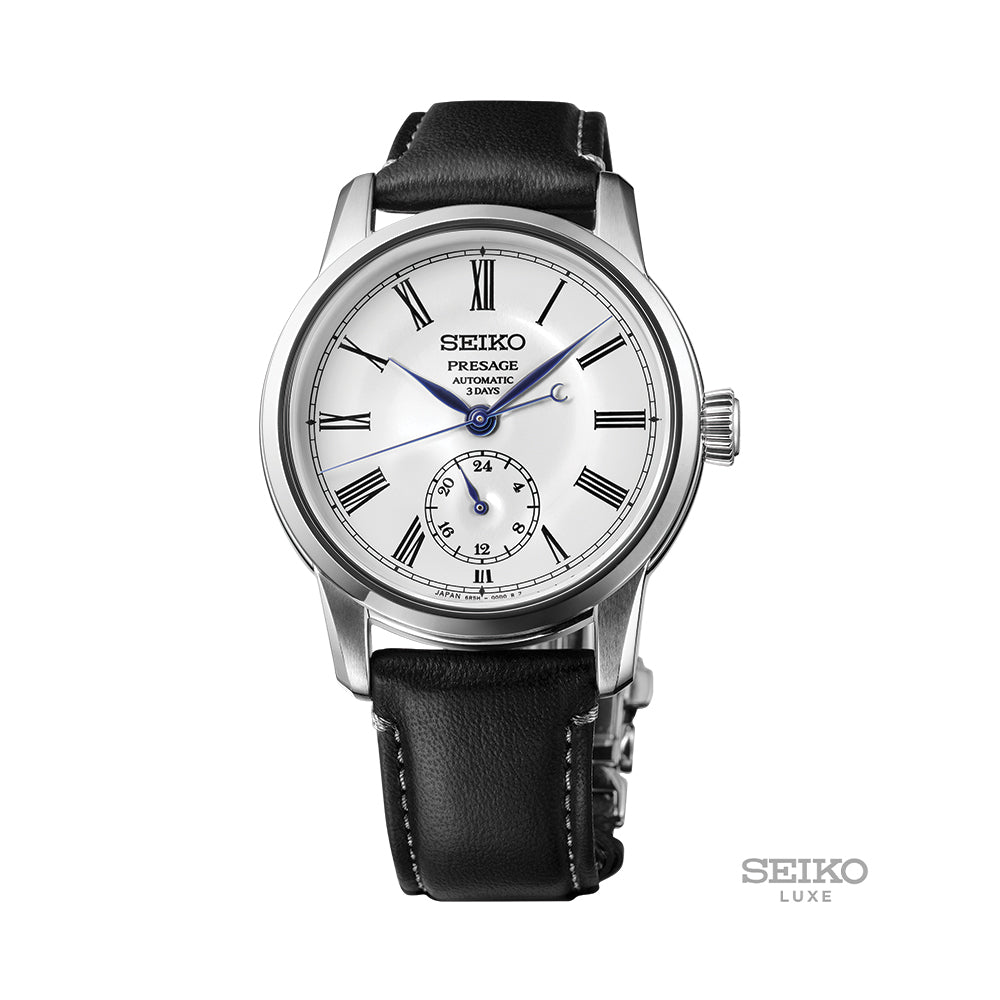 SPB495 Presage 40.2mm - White on Leather Strap