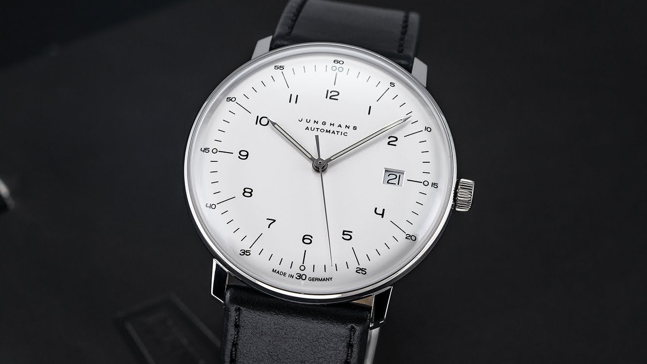 Max Bill Automatic Black Strap - Sapphire Crystal