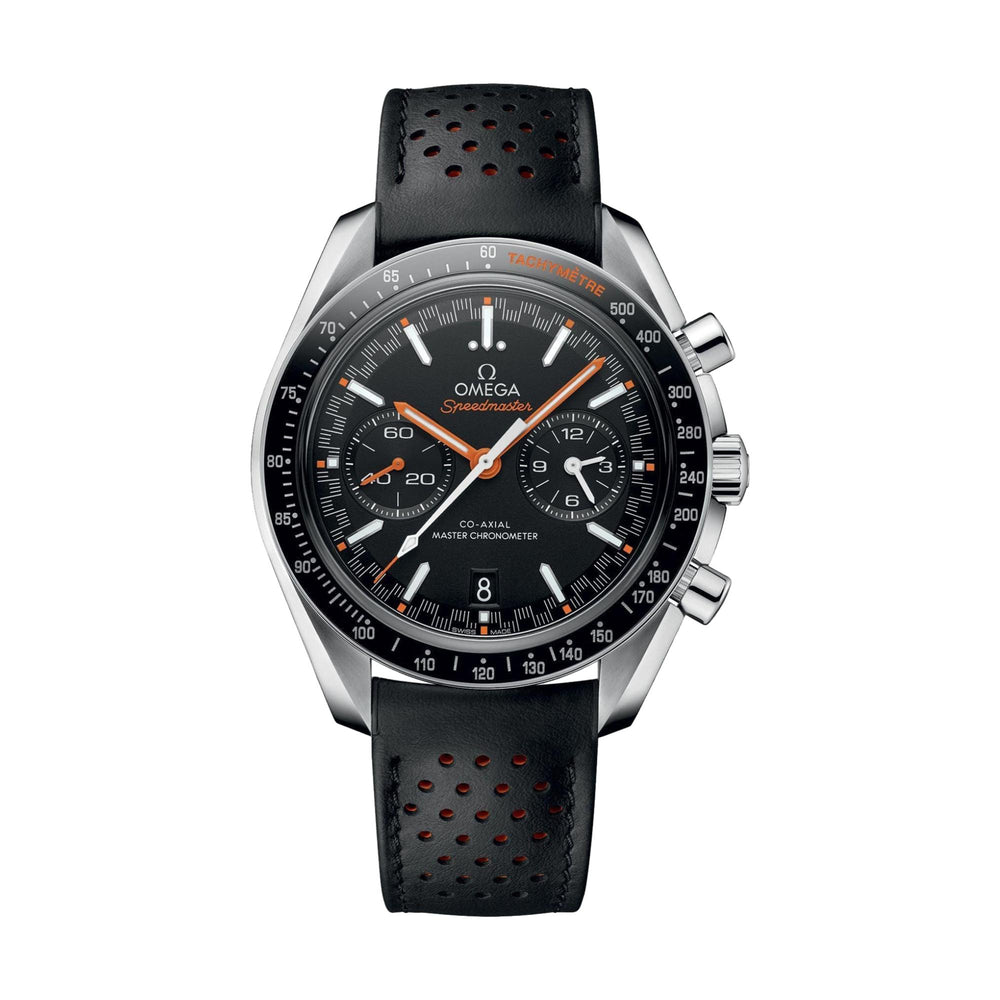 Speedmaster Racing Chronograph 44.25mm - Black on Leather Strap